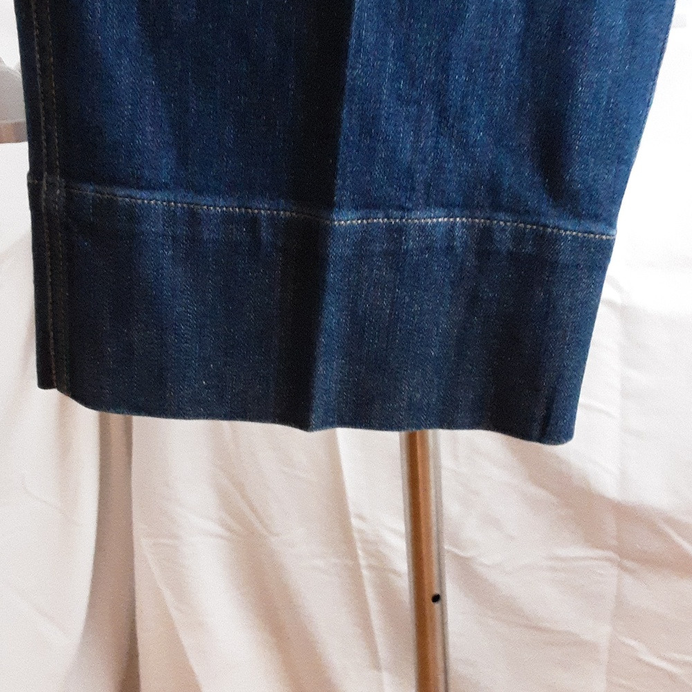 Talbots Women’s Dark Blue Denim Culotte Jeans - Picture 5 of 6